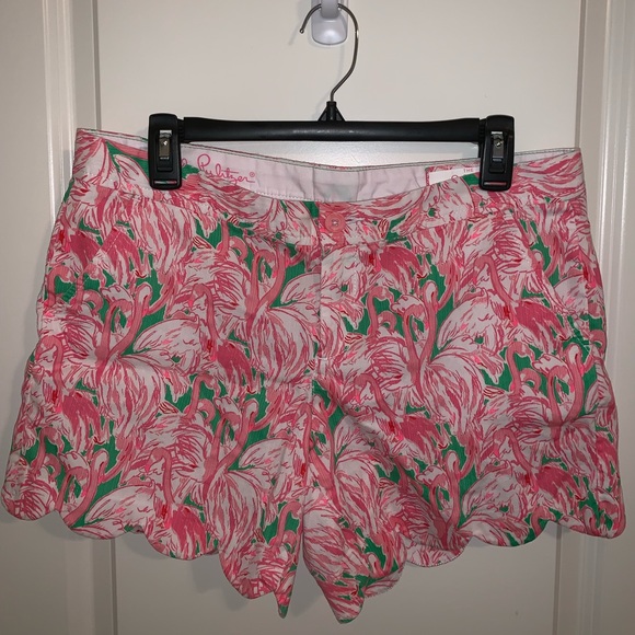Lilly Pulitzer Pants - Lilly Pulitzer The Buttercup Short Flamingo Size 8